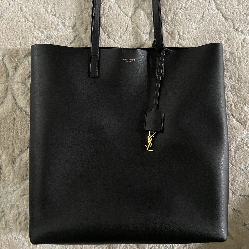 SAINT LAURENT IN LEATHER NORTH/SOUTH TOTE